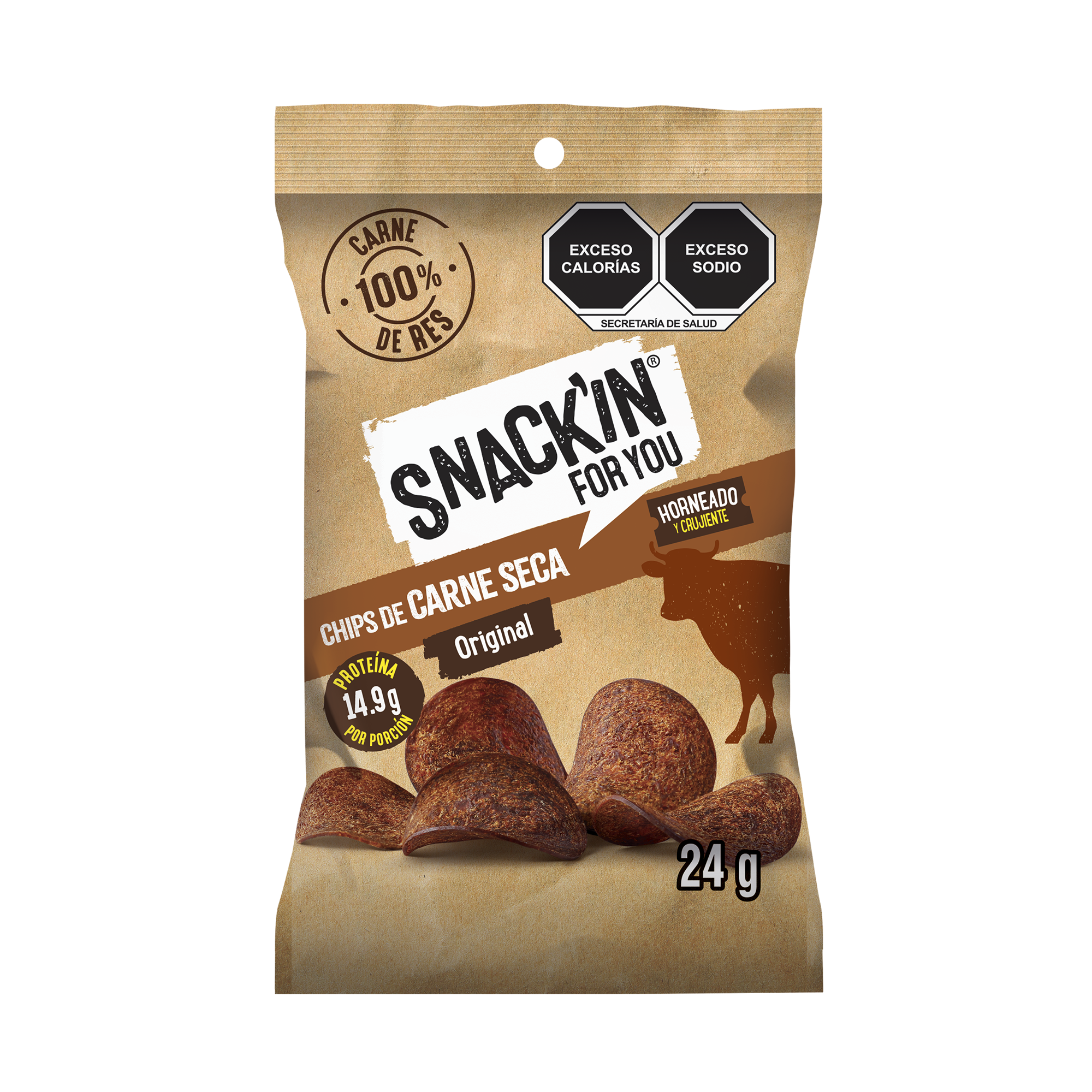 Chips Carne Seca sabor original 24g