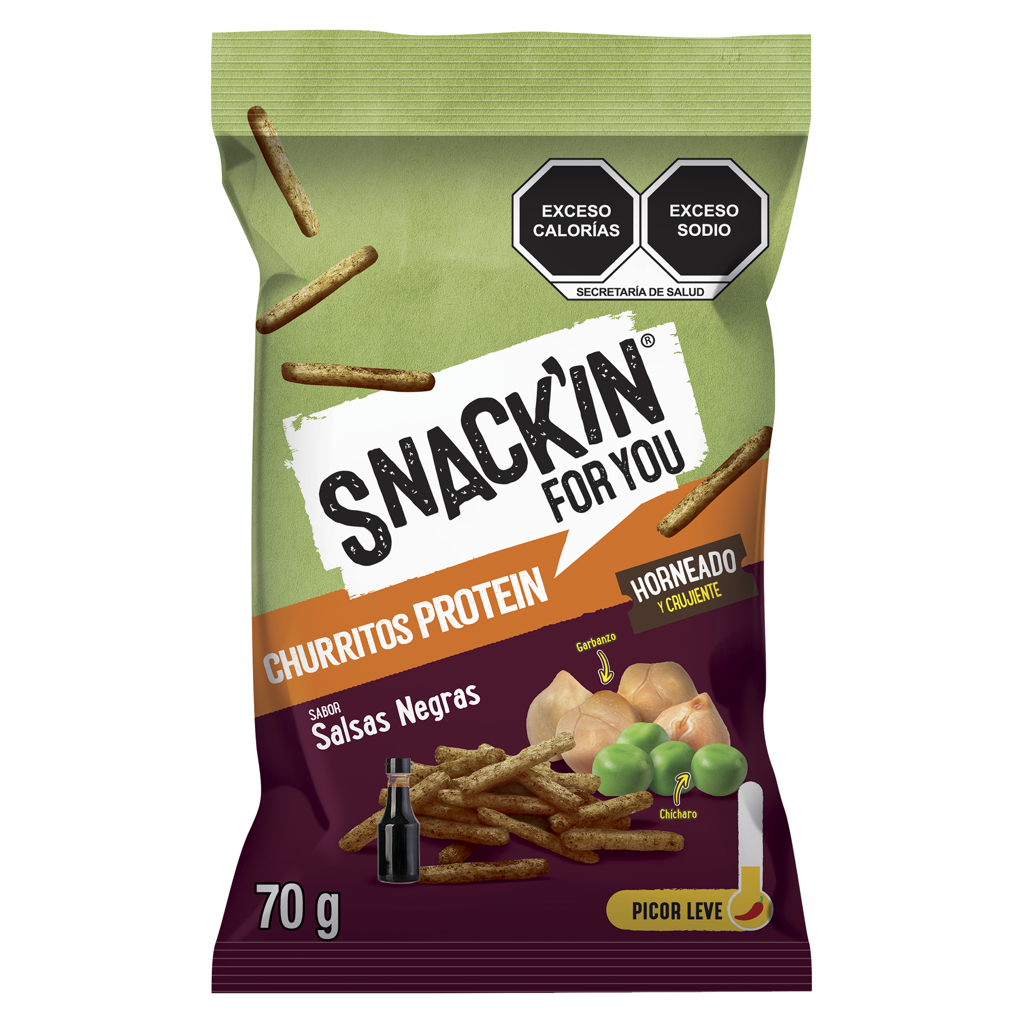 Churritos Salsas Negras 70g