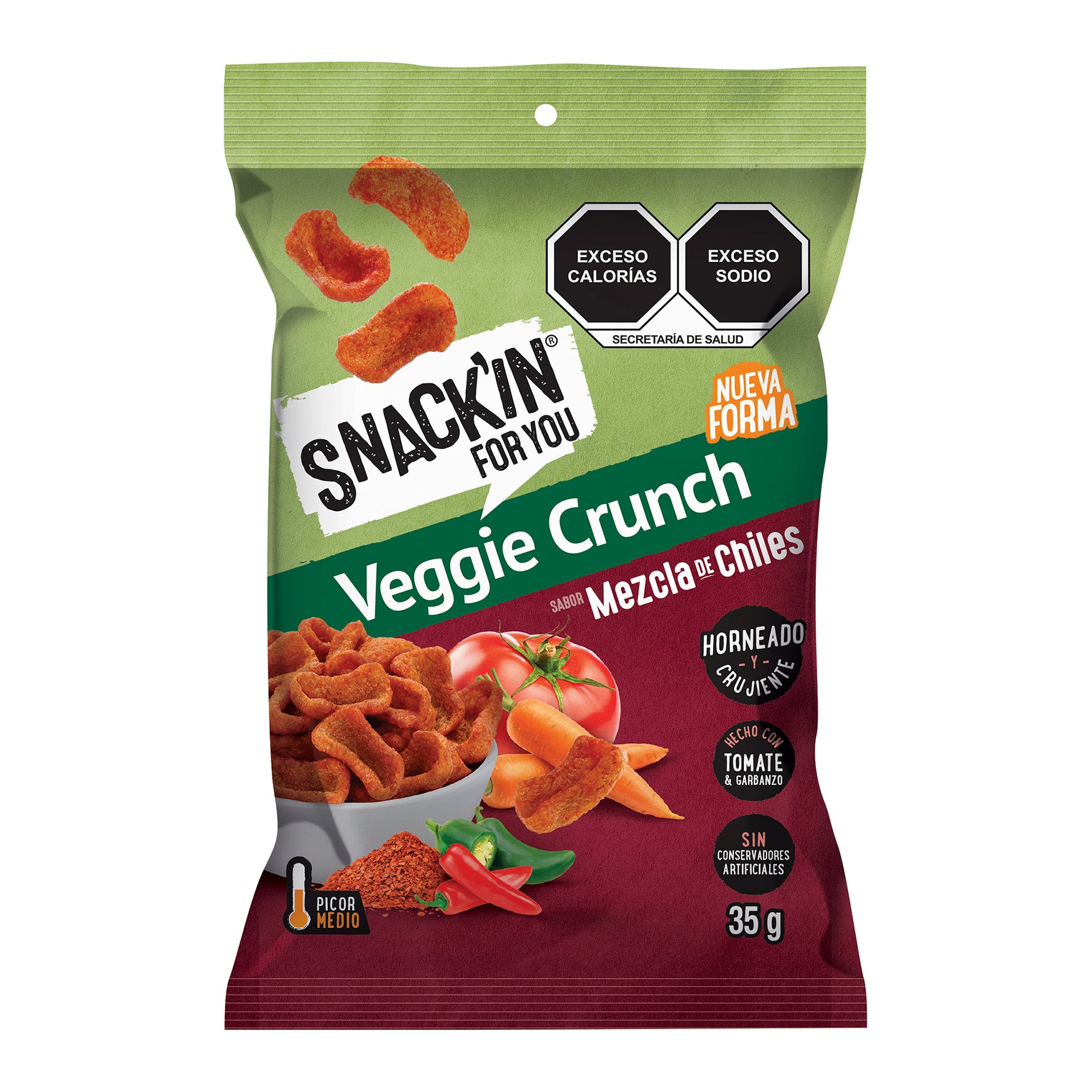 Veggie Crunch sabor Mezcla de Chiles 35g