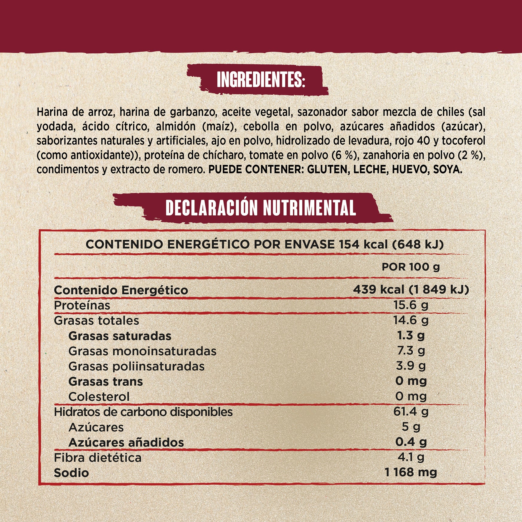 Veggie Crunch sabor Mezcla de Chiles 35g