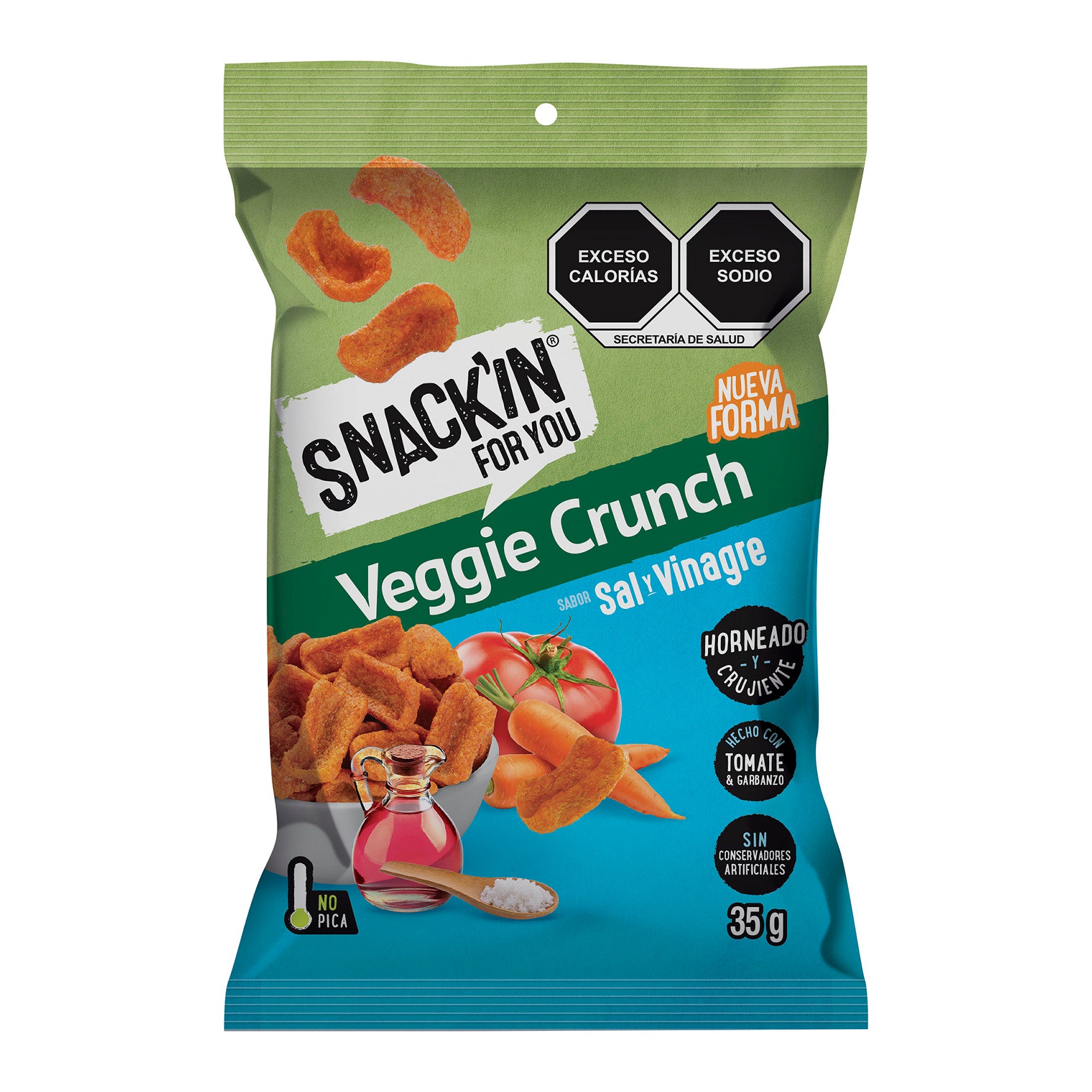 Veggie Crunch sabor Sal y Vinagre 35g