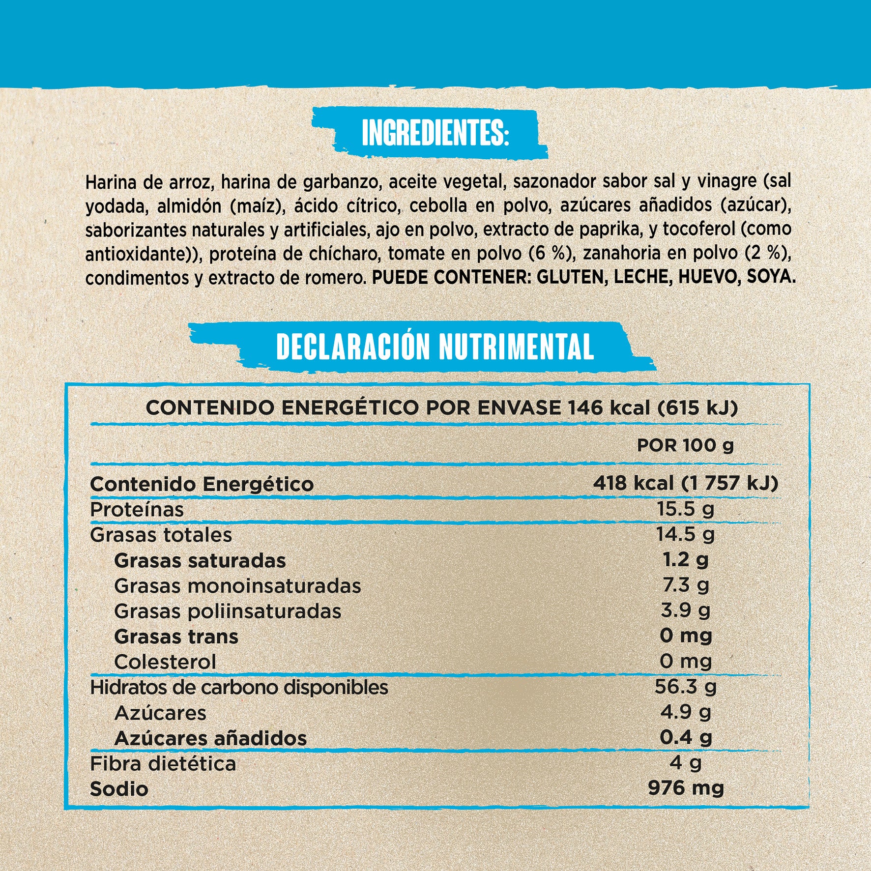 Veggie Crunch sabor Sal y Vinagre 35g